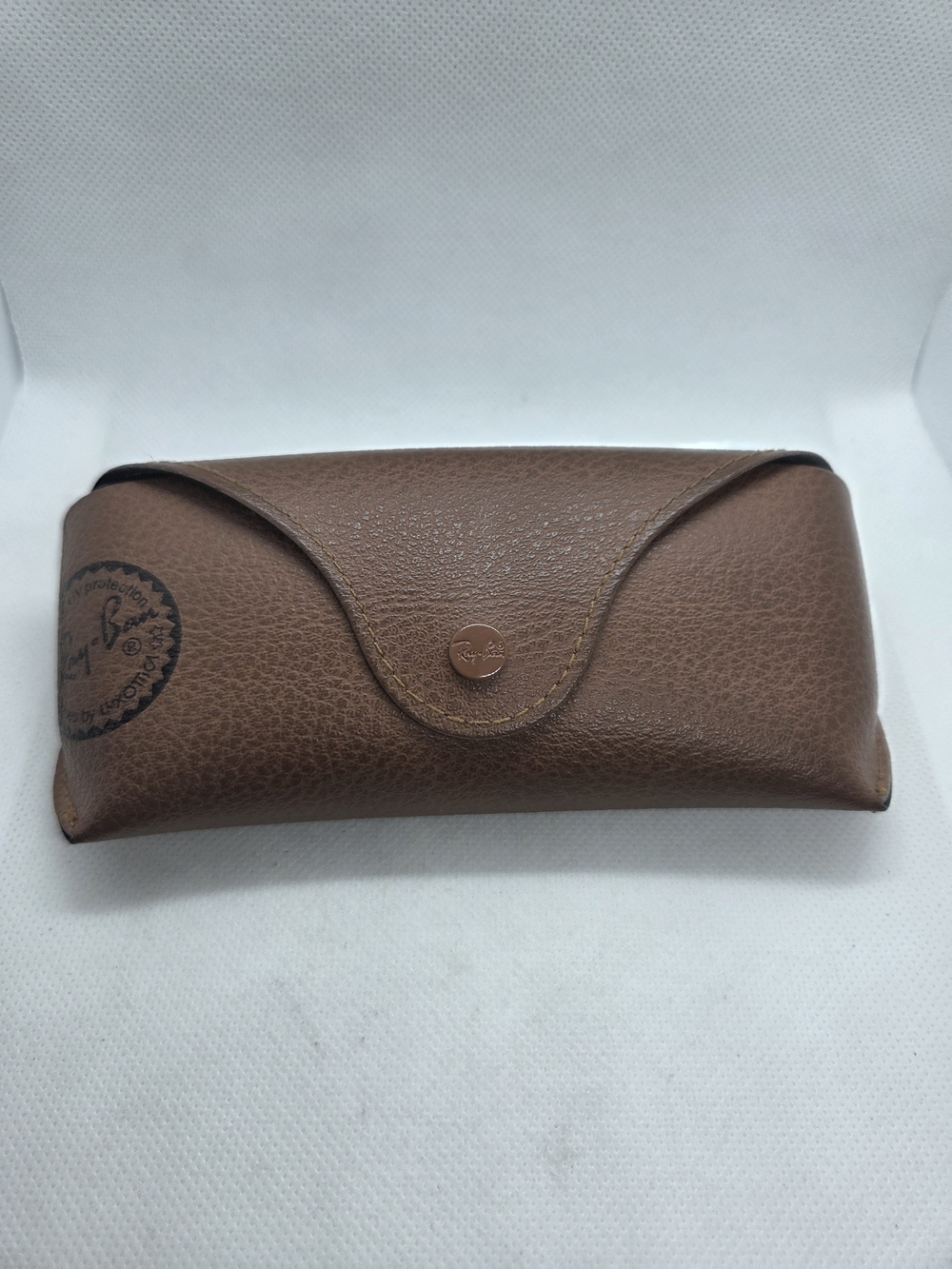 Ray-Ban Brown Textured Leather Sunglasses Case